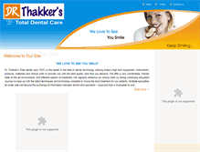 Tablet Screenshot of drthakkers.com
